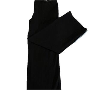 Women's Kenneth Cole Black Pants With Zipper Accent Pocket. Size‎ 4 Wide Leg